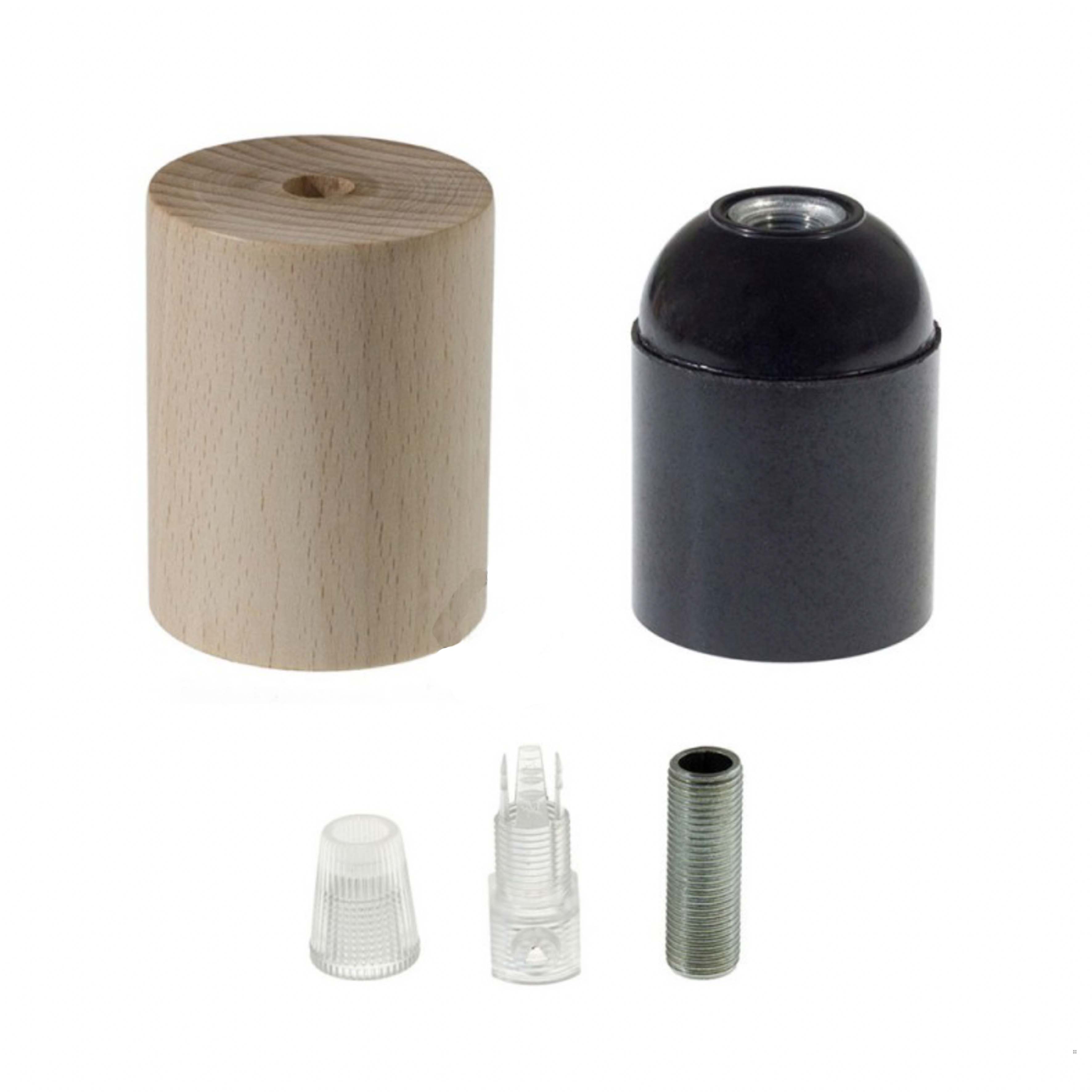 Wooden E27 Lamp Holder - KBL0110 - Uneeka